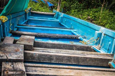 Balık tekne Güney Hindistan'da closeup
