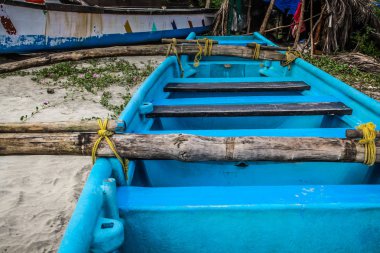 Balık tekne Güney Hindistan'da closeup