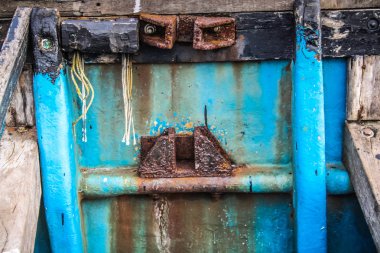 Balık tekne Güney Hindistan'da closeup