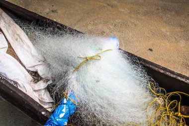 Balık tekne Güney Hindistan'da closeup
