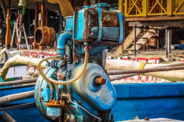 Balık tekne Güney Hindistan'da closeup