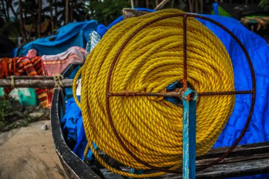 Güney Hindistan'da bir balık tekne closeup