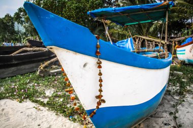 Güney Hindistan'da bir balık tekne closeup