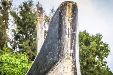 Güney Hindistan'da bir balık tekne closeup