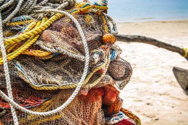 Güney Hindistan'da bir balık tekne closeup