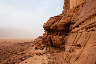 Ürdün çöl manzara görünümünü 