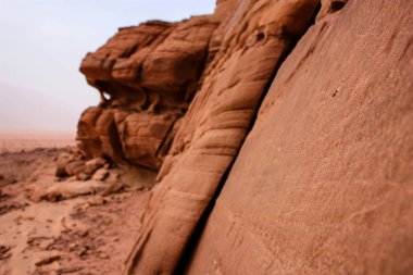 Ürdün çöl manzara görünümünü 