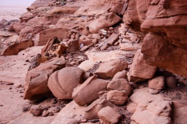 Ürdün çöl manzara görünümünü 