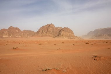 Ürdün çöl manzara görünümünü 