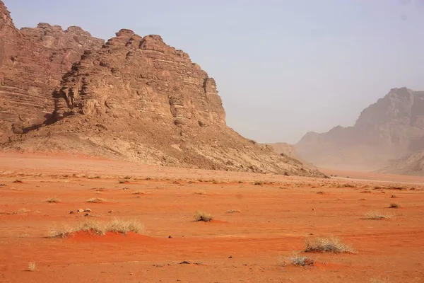 Vista Del Paisaje Desértico Jordano — Foto de Stock