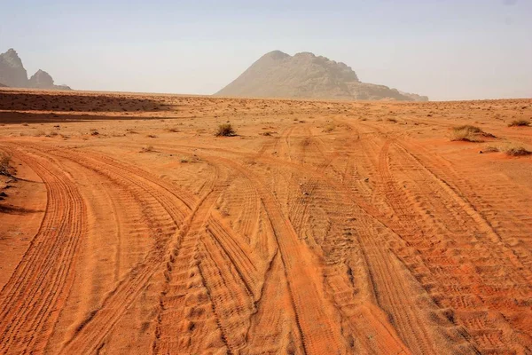 Перегляд Йорданський Пустельний Ландшафт — стокове фото