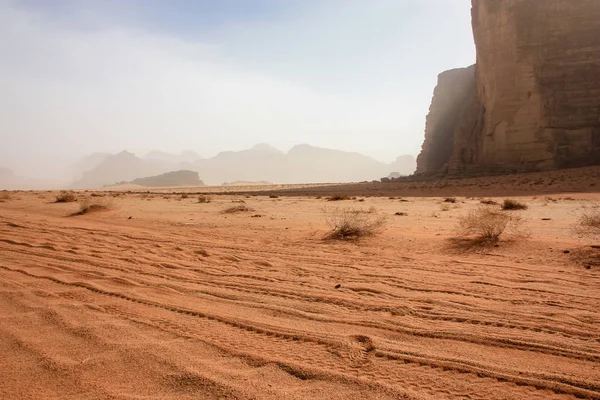 Pohled Jordánská Pouštní Krajiny — Stock fotografie