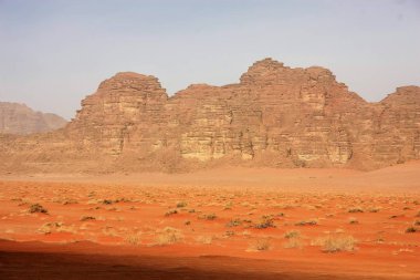 Ürdün çöl manzara görünümünü 