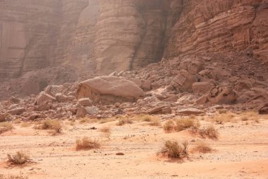 Ürdün çöl manzara görünümünü 
