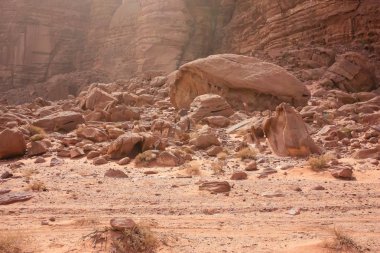 Ürdün çöl manzara görünümünü 