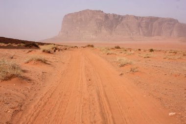 Ürdün çöl manzara görünümünü 