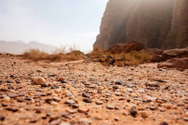 Ürdün çöl manzara görünümünü 