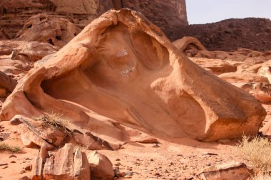 Ürdün çöl manzara görünümünü 