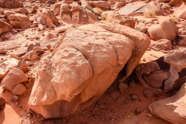 Ürdün çöl manzara görünümünü 