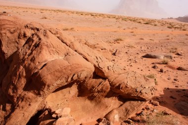 Ürdün çöl manzara görünümünü 