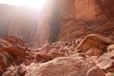 Ürdün çöl manzara görünümünü 