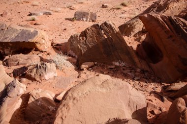 Ürdün çöl manzara görünümünü 