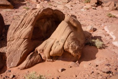 Ürdün çöl manzara görünümünü 