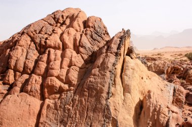 Ürdün çöl manzara görünümünü 