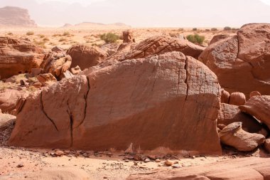 Ürdün çöl manzara görünümünü 