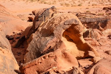 Ürdün çöl manzara görünümünü 