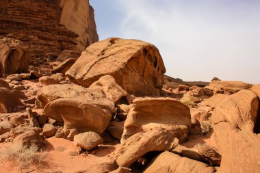 Ürdün çöl manzara görünümünü 