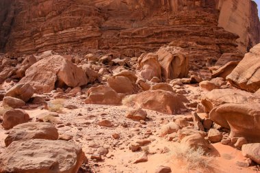 Ürdün çöl manzara görünümünü 