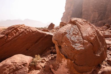 Ürdün çöl manzara görünümünü 