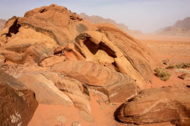 Ürdün çöl manzara görünümünü 