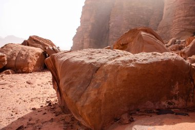 Ürdün çöl manzara görünümünü 