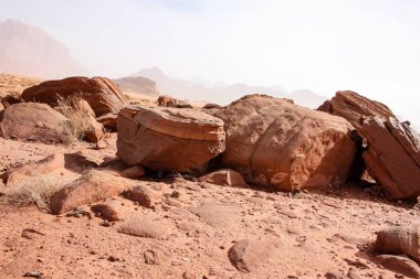 Ürdün çöl manzara görünümünü 