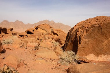 Ürdün çöl manzara görünümünü 