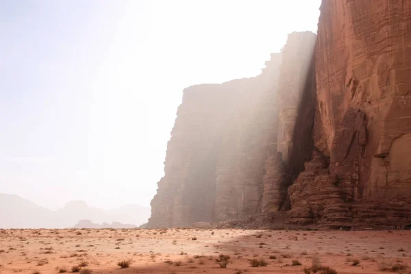 Visa Jordanska Öknen Landskap — Stockfoto