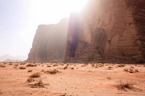 Vista Del Paisaje Desértico Jordano — Foto de Stock