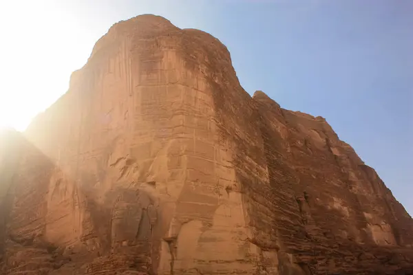 Visa Jordanska Öknen Landskap — Stockfoto