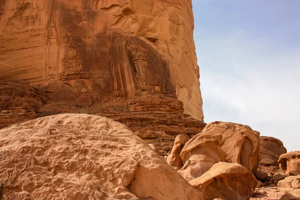 Visa Jordanska Öknen Landskap — Stockfoto