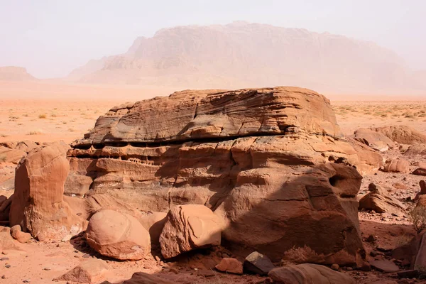 Vista Del Paisaje Desértico Jordano — Foto de Stock