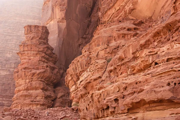 Visa Jordanska Öknen Landskap — Stockfoto