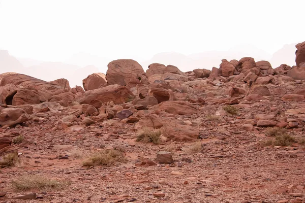 Ürdün çöl manzara görünümünü 