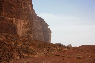 Ürdün çöl manzara görünümünü 