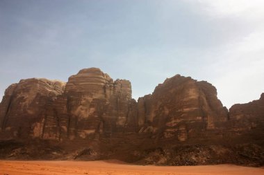 Ürdün çöl manzara görünümünü 