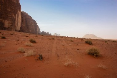 Ürdün çöl manzara görünümünü 