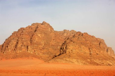 Ürdün çöl manzara görünümünü 