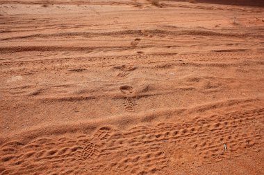 Ürdün çöl manzara görünümünü 