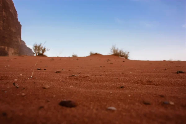 ヨルダンの砂漠の風景のビュー — ストック写真